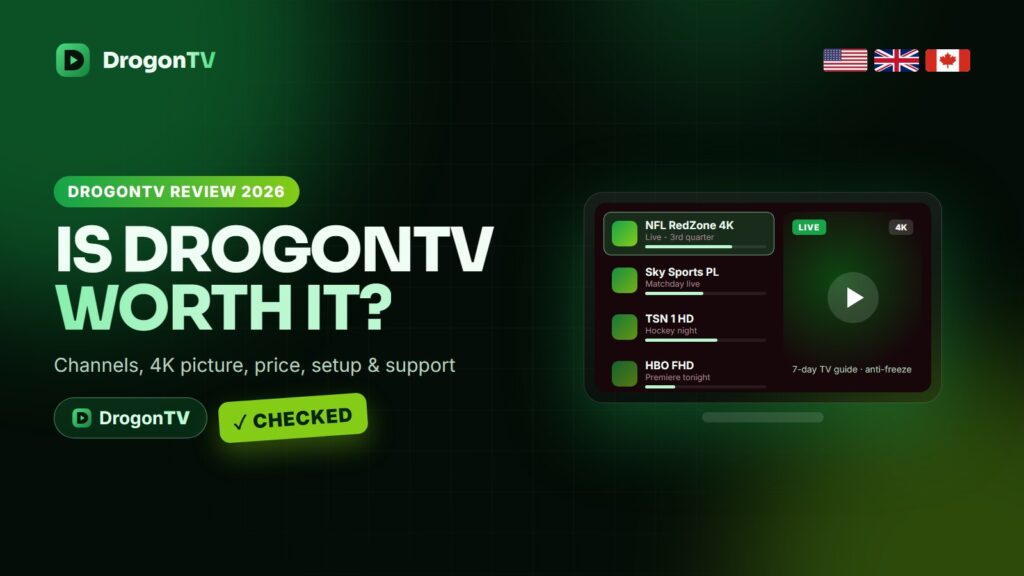 DrogonTV review 2026: channels, 4K picture, price, setup and support